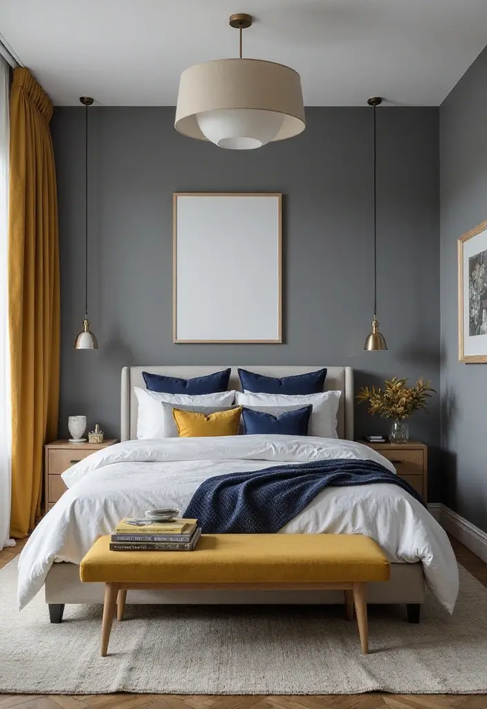 26 Paint Colors for Bedroom That Transform Your Space Instantly 7 26 Paint Colors for Bedroom That Transform Your Space Instantly - 7. Calming Gray