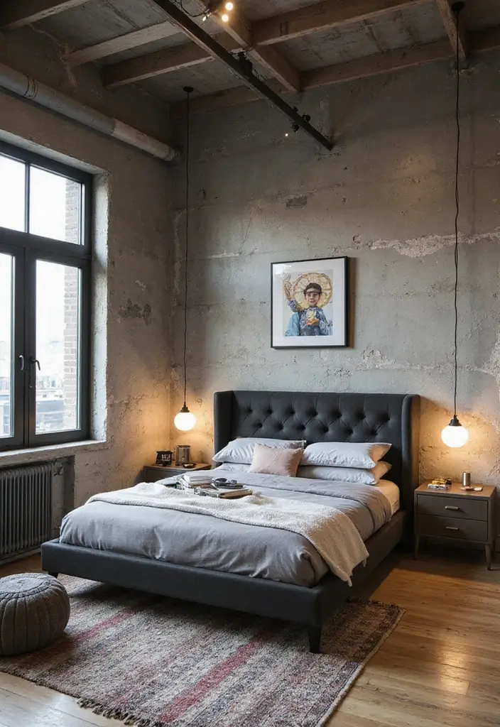 29 Teen Boy Bedroom Ideas Full of Energy and Personality - 19. Urban Loft Inspiration