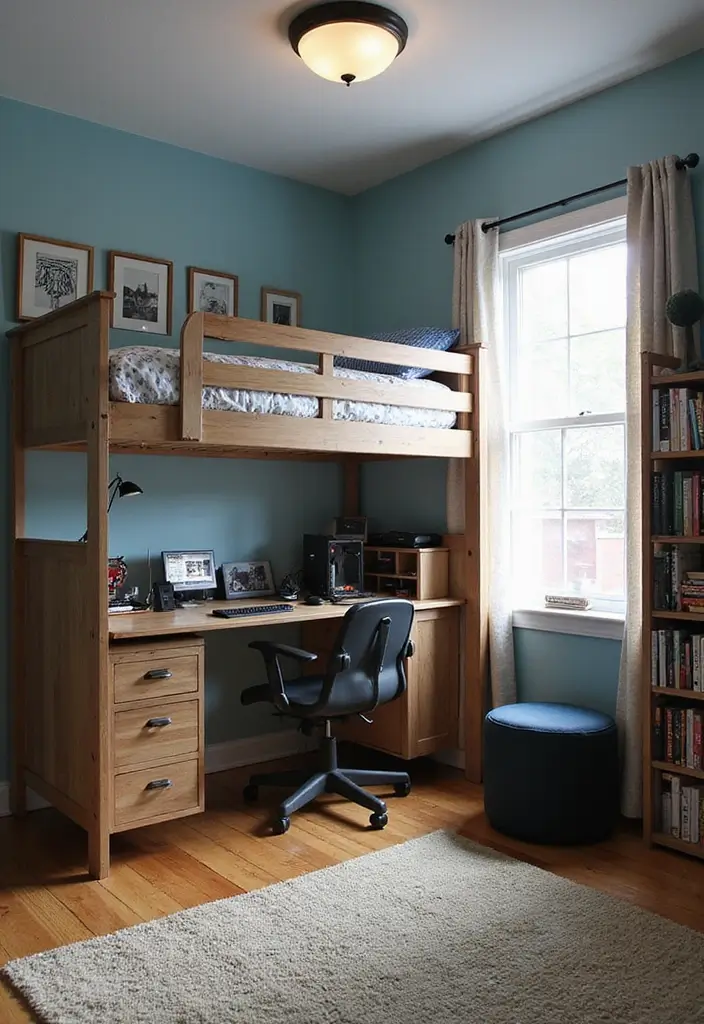 29 Teen Boy Bedroom Ideas Full of Energy and Personality - 6. Multi-Functional Furniture