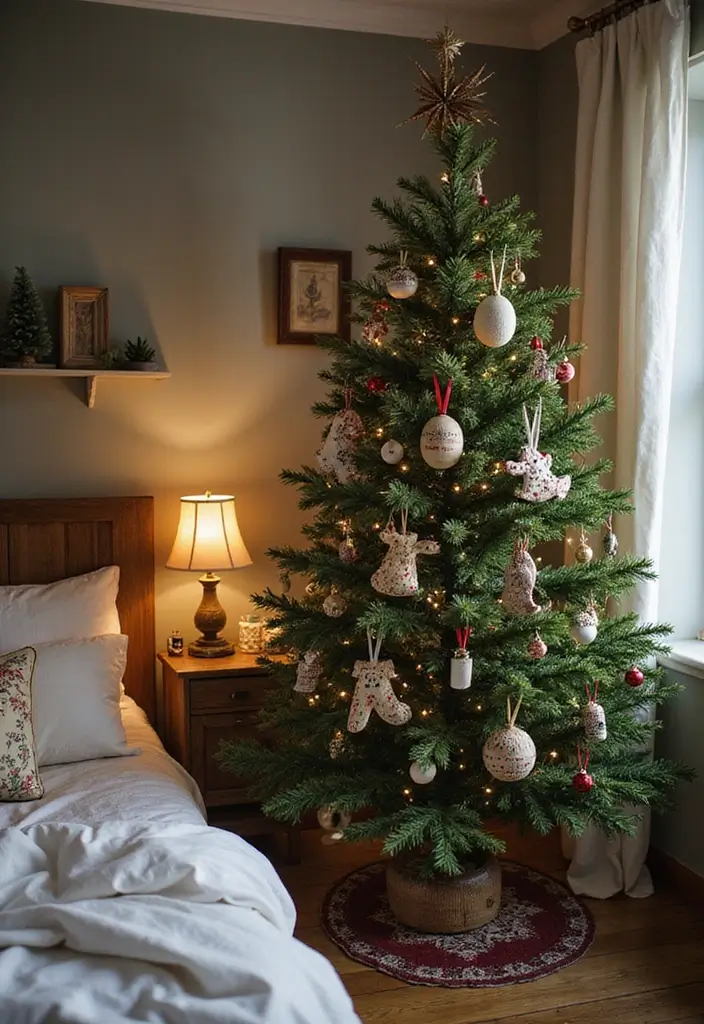 30+ Christmas Bedroom Decor Ideas That Create Holiday Magic - 15. Handmade Ornaments