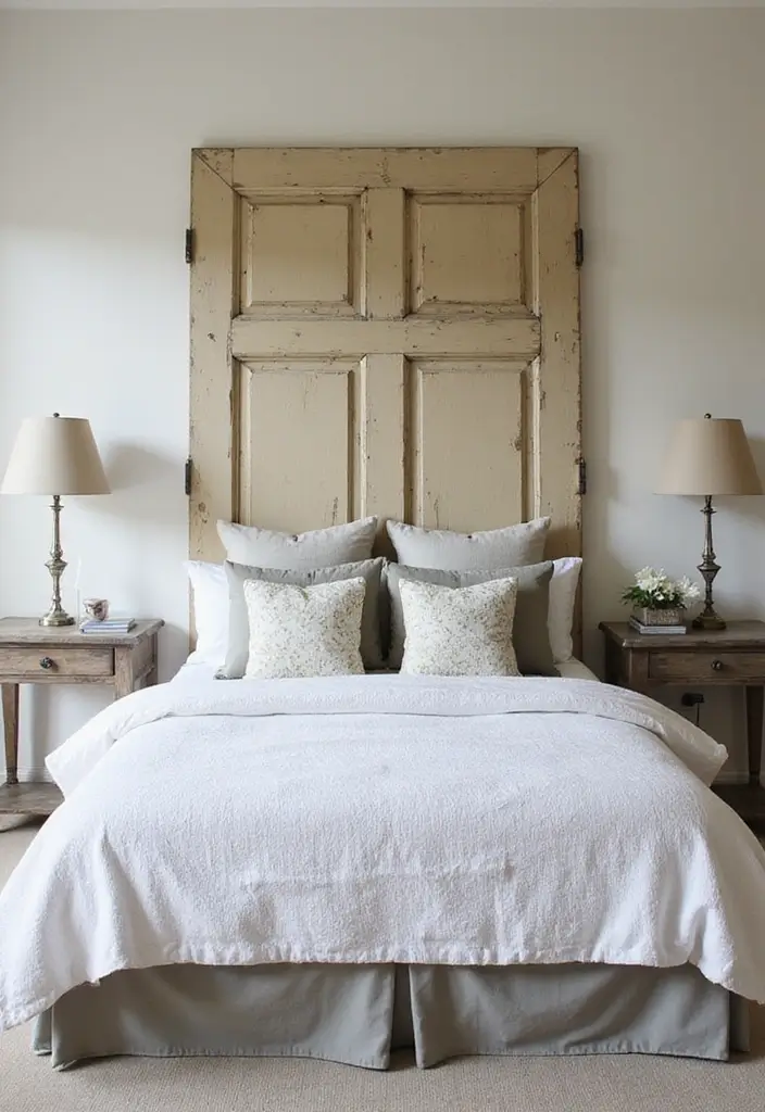 30 Cottage Bedroom Ideas Full of Cozy and Rustic Charm - 23. Unique Headboard Designs