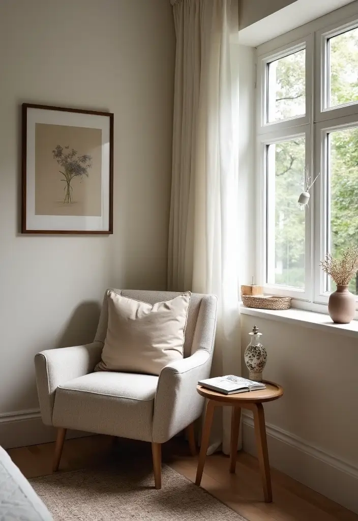 30+ Small Bedroom Ideas That Make Compact Spaces Feel Bigger - 15. Create a Cozy Reading Nook
